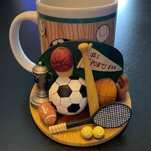 Sports fan coffee mug & holder by brand Our America